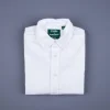 Gitman Vintage x Frans Boone Brushed white selvedge oxford
