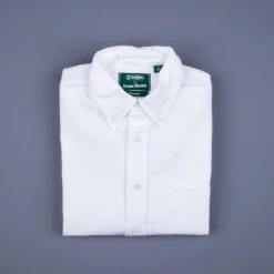 Gitman Vintage x Frans Boone Brushed white selvedge oxford
