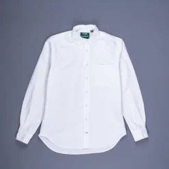 Gitman Vintage x Frans Boone Brushed white selvedge oxford