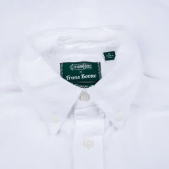 Gitman Vintage x Frans Boone Brushed white selvedge oxford