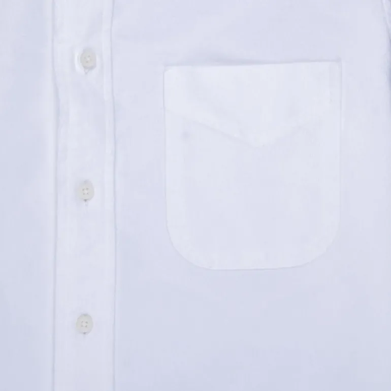Gitman Vintage x Frans Boone Brushed white selvedge oxford