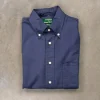 Gitman Vintage x Frans Boone Japanese Hopsack Dark Blue