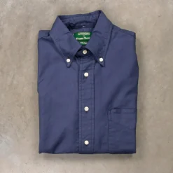 Gitman Vintage x Frans Boone Japanese Hopsack Dark Blue