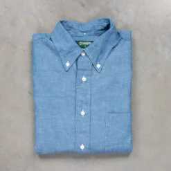 Gitman Vintage x Frans Boone Japanese Chambray Blue