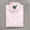 Gitman Vintage x Frans Boone Japanese Woven Stripe Seersucker Pink