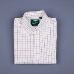 Gitman Vintage x Frans Boone Japanese woven twill tattersal red black