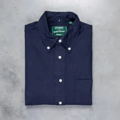 Gitman Vintage X Frans Boone Overdyed Navy Oxford - Lee