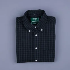 Gitman Vintage x Frans Boone Japanese woven vintage check poplin Blackwatch