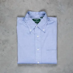Gitman Vintage x Frans Boone 80/2 japanese yarndyed oxford mid blue