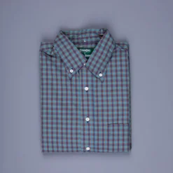 Gitman Vintage x Frans Boone Poplin Check Teal - Joris