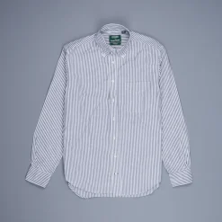 Gitman Vintage x Frans Boone Japanese woven bengal stripe navy