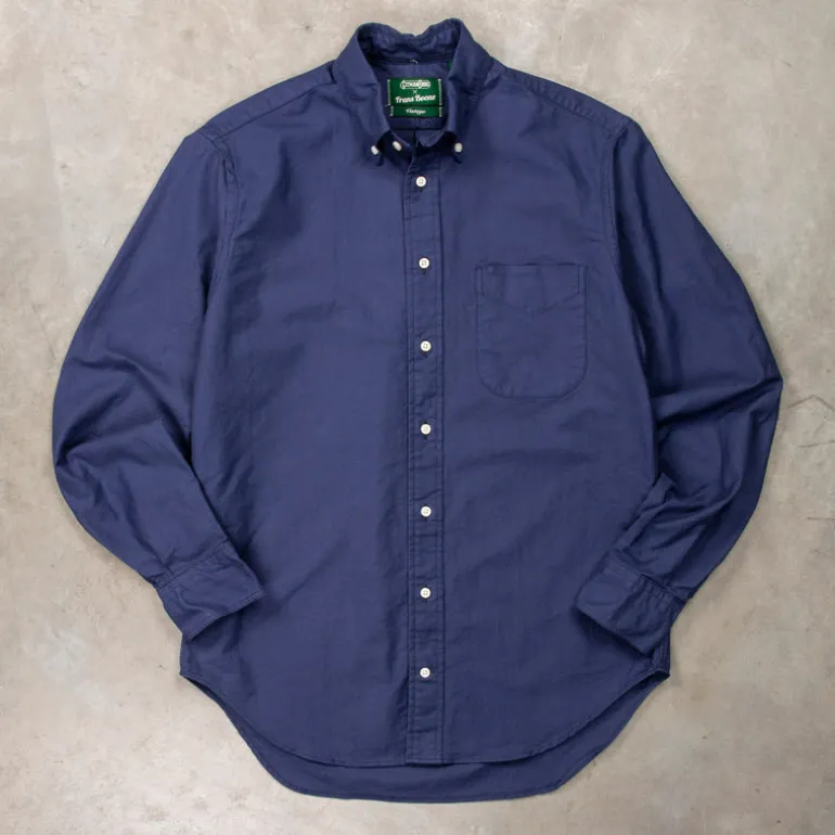 Gitman Vintage x Frans Boone Japanese Hopsack Dark Blue