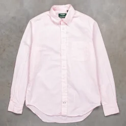 Gitman Vintage x Frans Boone Japanese Woven Stripe Seersucker Pink