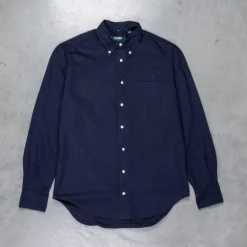 Gitman Vintage X Frans Boone Overdyed Navy Oxford - Lee
