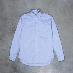 Gitman Vintage x Frans Boone 80/2 japanese yarndyed oxford mid blue
