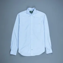 Gitman Vintage x Frans Boone Japanese woven poplin blue