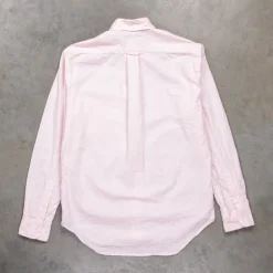 Gitman Vintage x Frans Boone Japanese Woven Stripe Seersucker Pink