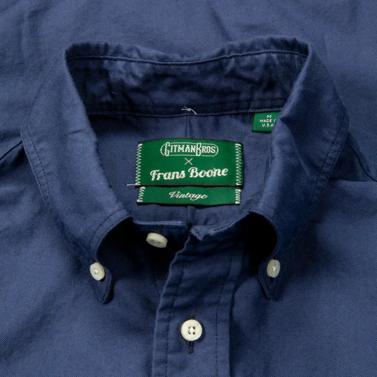 Gitman Vintage x Frans Boone Japanese Hopsack Dark Blue