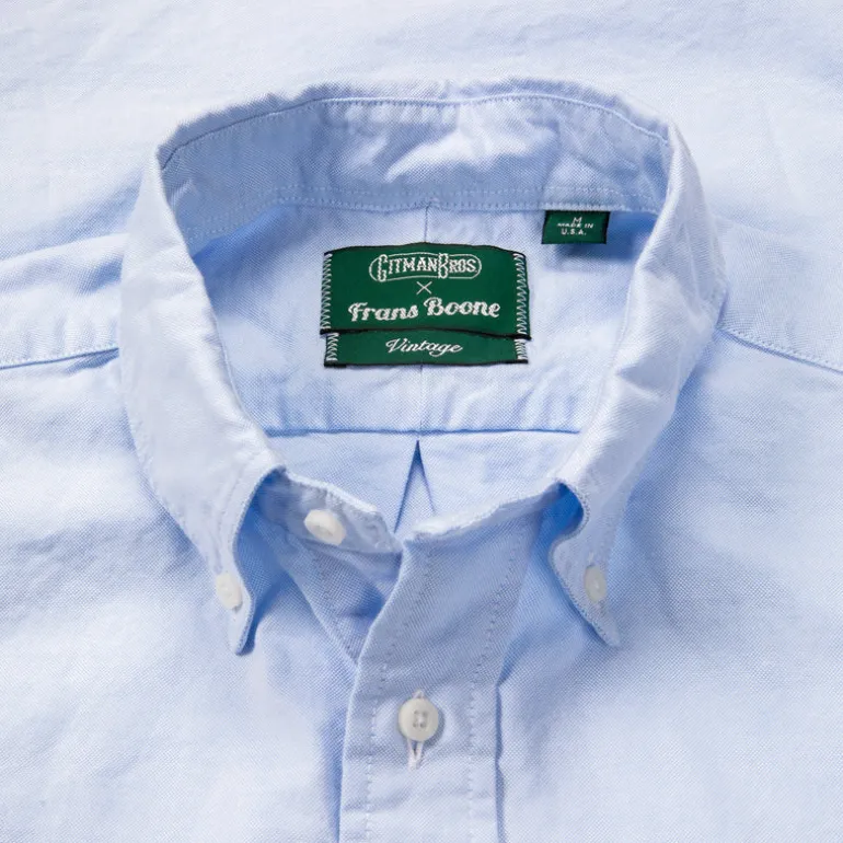 Gitman Vintage x Frans Boone Japanese Hopsack Light Blue
