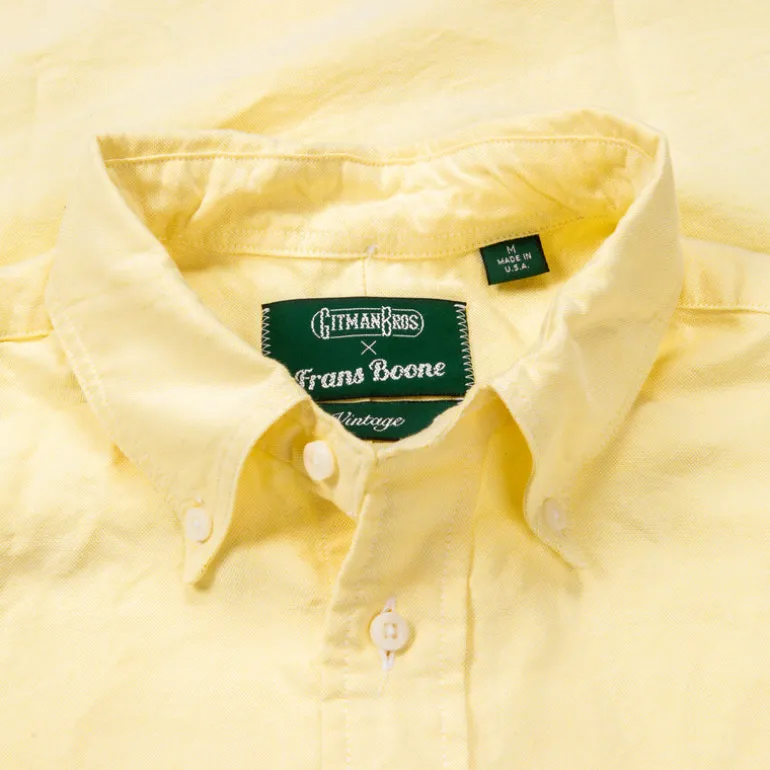 Gitman Vintage x Frans Boone Japanese Oxford Lemon