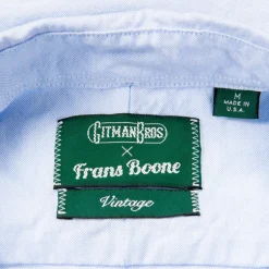 Gitman Vintage x Frans Boone Japanese Hopsack Light Blue