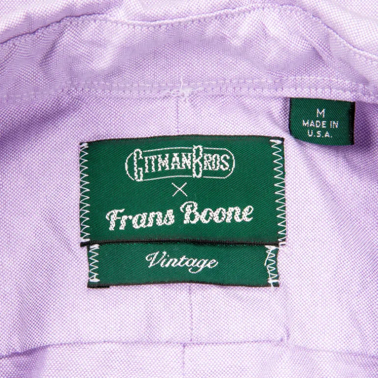 Gitman Vintage x Frans Boone Japanese Oxford Lilac