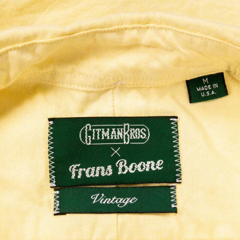 Gitman Vintage x Frans Boone Japanese Oxford Lemon