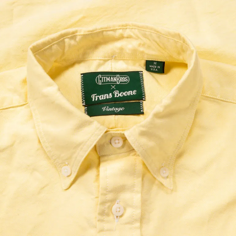 Gitman Vintage x Frans Boone Japanese Oxford Lemon