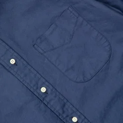 Gitman Vintage x Frans Boone Japanese Hopsack Dark Blue