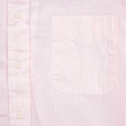Gitman Vintage x Frans Boone Japanese Woven Stripe Seersucker Pink