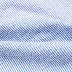 Gitman Vintage x Frans Boone Japanese Woven Stripe Seersucker Dark Blue