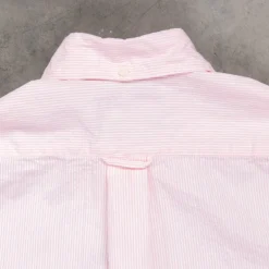 Gitman Vintage x Frans Boone Japanese Woven Stripe Seersucker Pink