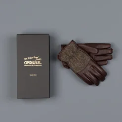 Orgueil leather gloves OR-7108 Brown
