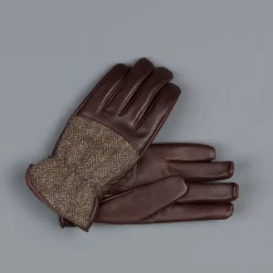 Orgueil leather gloves OR-7108 Brown