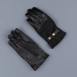 Orgueil Long Leather Gloves OR-7107 Black