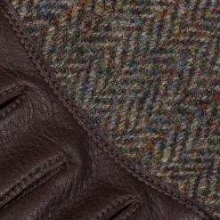 Orgueil Long Leather Gloves OR-7107 Brown