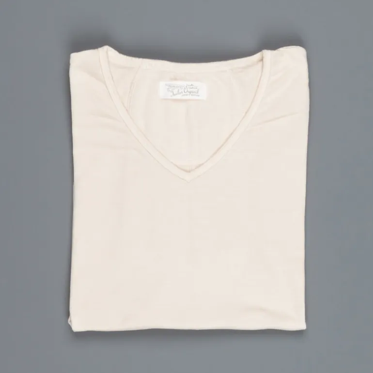 Orgueil Or 9016 Suvin V neck tee Beige