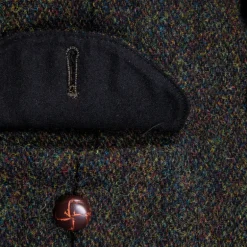Orgueil OR-4239 Harris Tweed Gilet Dark Green