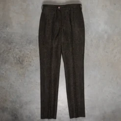 Orgueil OR-1093 Harris Tweed Trousers Dark Green