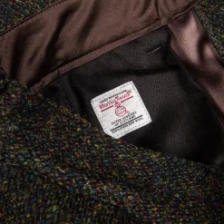 Orgueil OR-1093 Harris Tweed Trousers Dark Green