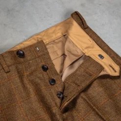 Orgueil OR-1092 Lovat Tweed Trousers L. Brown