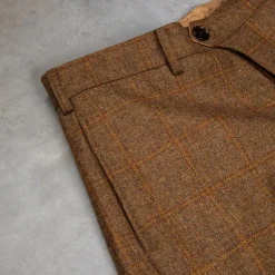 Orgueil OR-1092 Lovat Tweed Trousers L. Brown