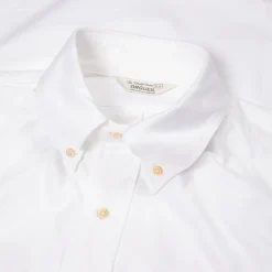 Orgueil OR-5081A Sea Island Oxford Button Down Shirt White
