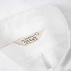 Orgueil OR-5081A Sea Island Oxford Button Down Shirt White