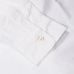 Orgueil OR-5081A Sea Island Oxford Button Down Shirt White
