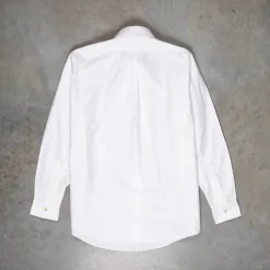 Orgueil OR-5081A Sea Island Oxford Button Down Shirt White