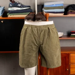 Remi Relief Corduroy Easy Shorts Khaki