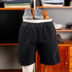 Remi Relief Corduroy Easy Shorts Black