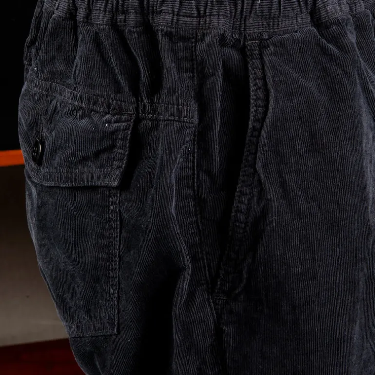 Remi Relief Corduroy Easy Shorts Black