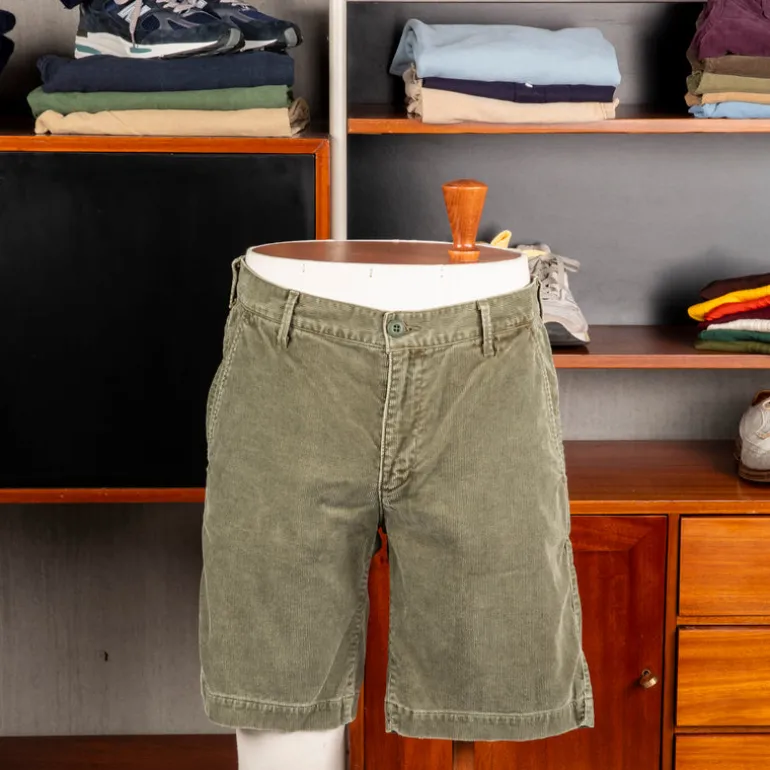 Remi Relief Corduroy Shorts Sulfur Dye Khaki